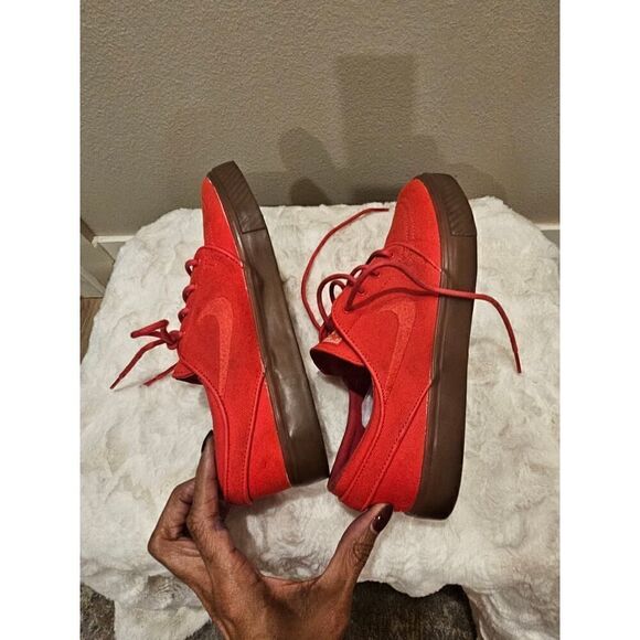Nike Zoom Stefan Janoski Red Canvas Sneakers Size 6 - Picture 8 of 12